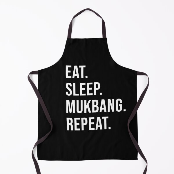 Item preview, Eat Sleep Mukbang Repeat Korean Eating Show Food Lover Spicy T-Shirt designed and sold by JoDesignLab.