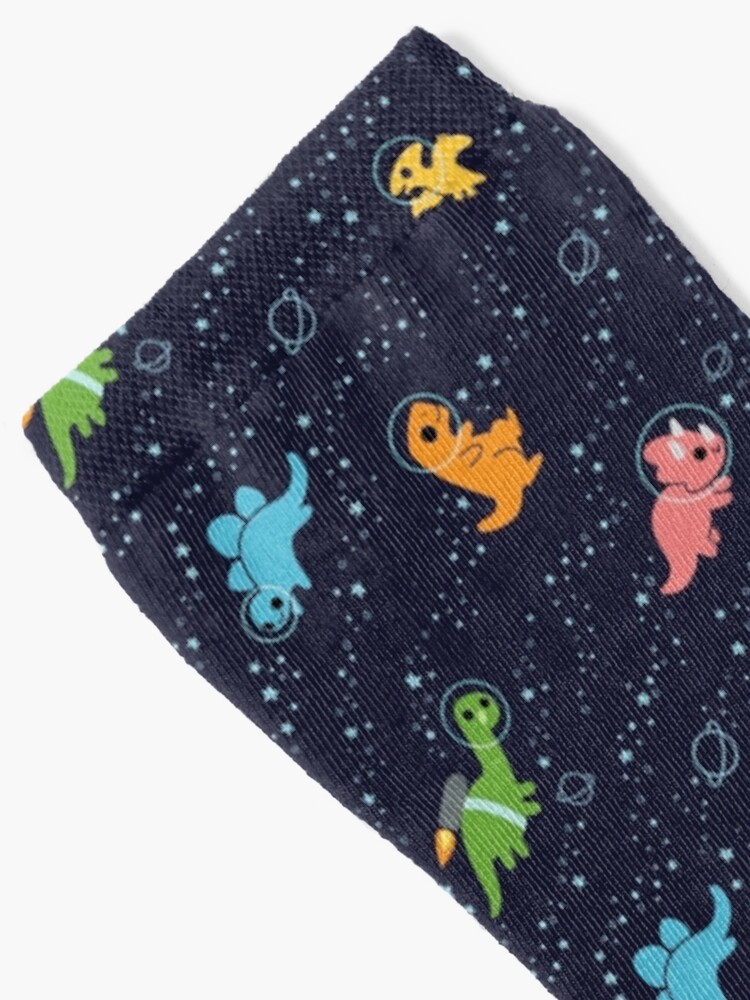 Alternate view of Dinosaurs In Space Pattern Socks
