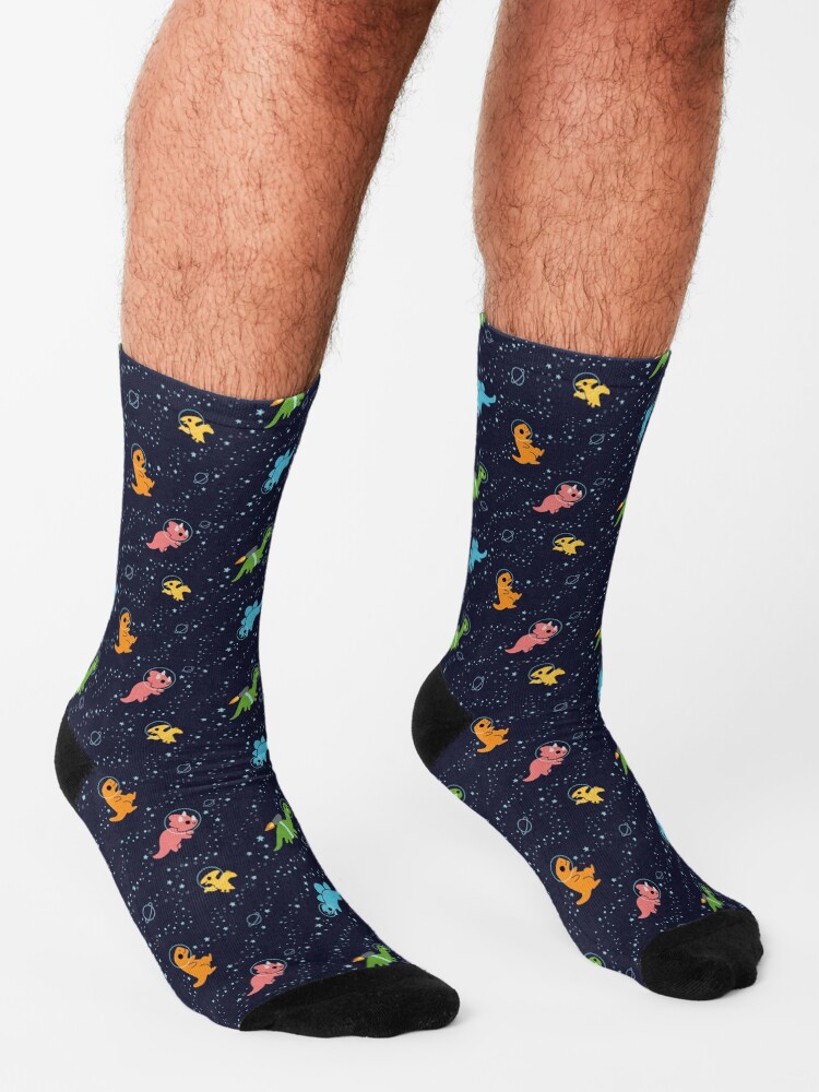 Alternate view of Dinosaurs In Space Pattern Socks