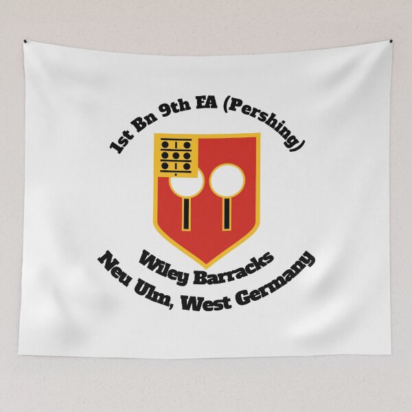 Item preview, 1st Battalion 9th Field Artillery Regiment Wiley Barracks, Neu Ulm- Pershing (Black Lettering) designed and sold by tomgriffin1956.