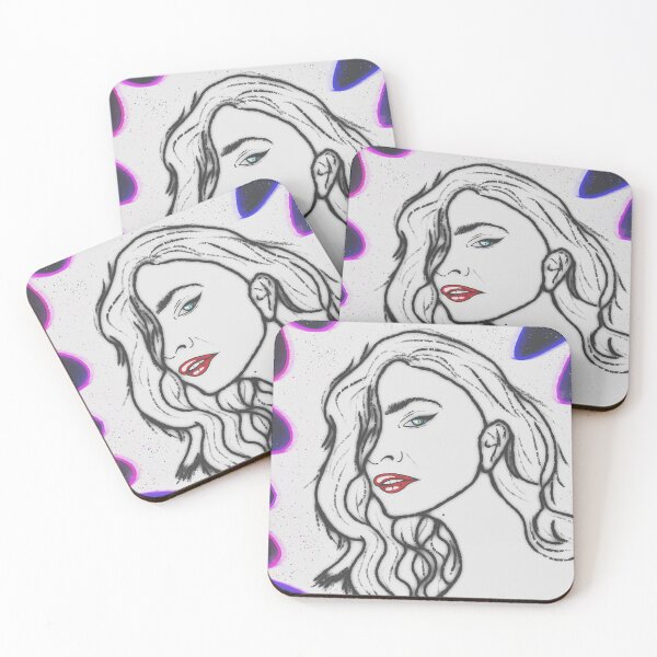 Item preview, Beautiful Woman Pop Art Minimal Portrait designed and sold by Jordan Raines.
