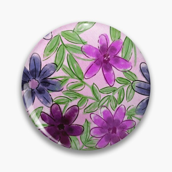 Item preview, Pink & Purple Floral designed and sold by marysilverart.