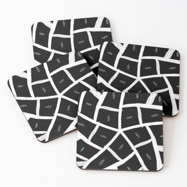 Item preview, Black, White, and Green Abstract designed and sold by Valina Moon Creations.