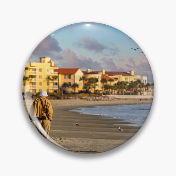 Item preview, Old Couple Walking up Empty  Beach designed and sold by dbvirago.