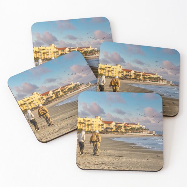 Item preview, Old Couple Walking up Empty  Beach designed and sold by dbvirago.