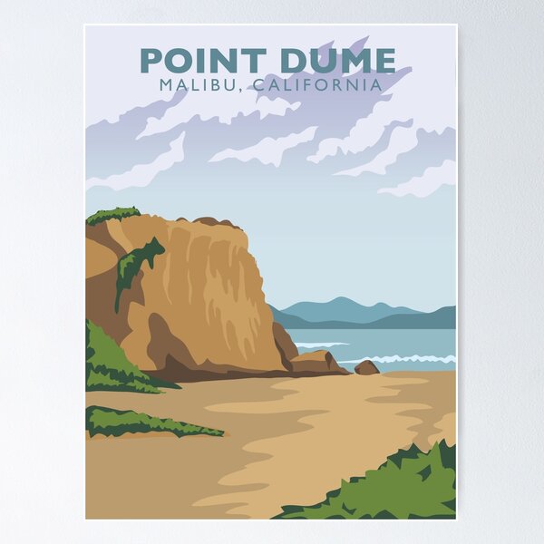 Item preview, Point Dume Malibu Travel Poster  designed and sold by Meghan Cleary.