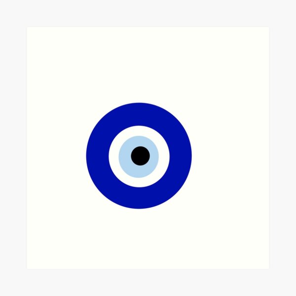 Emoji Evil Eye Wall Art | Redbubble