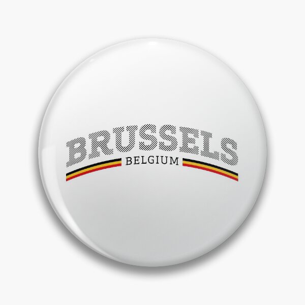 Item preview, Brussels Belgium Black Dot Text Pattern designed and sold by ElPato.