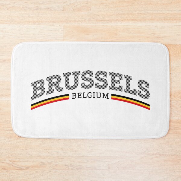 Item preview, Brussels Belgium Black Dot Text Pattern designed and sold by ElPato.