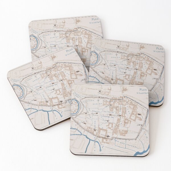 Item preview, Vintage Map of Oxford England (1871) designed and sold by BravuraMedia.