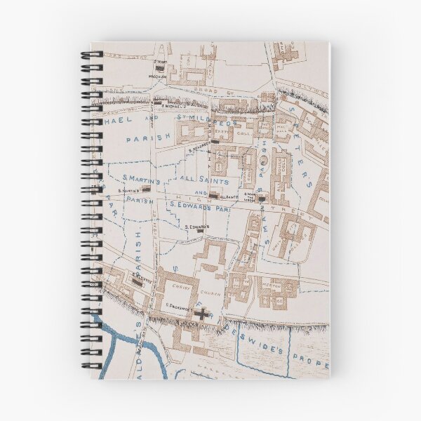 Item preview, Vintage Map of Oxford England (1871) designed and sold by BravuraMedia.