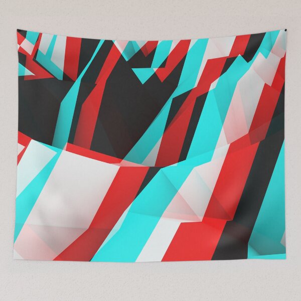 Item preview, Stereoscopic Black and White Abstract Origami 3D designed and sold by hyproinc.
