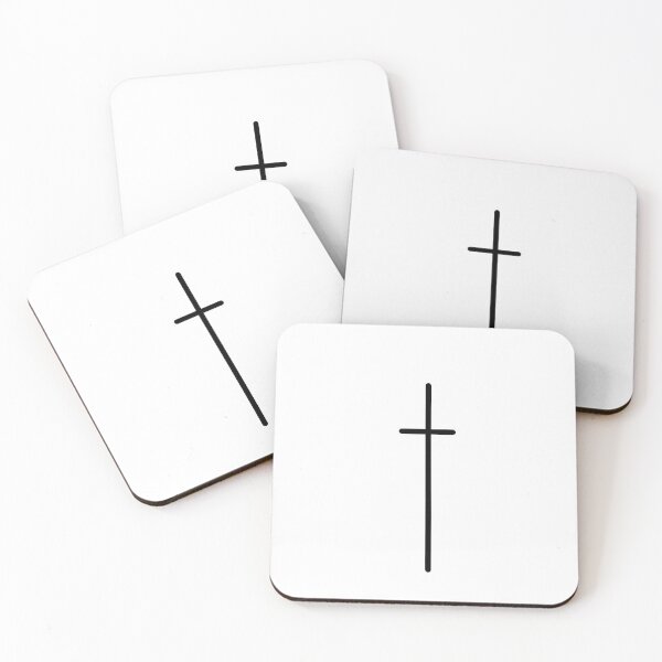 Item preview, minimal black cross designed and sold by americanteenart.