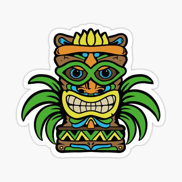 Item preview, Tiki Head Print designed and sold by SpaceClub.
