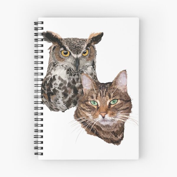 Item preview, Cat and owl designed and sold by obscurite.