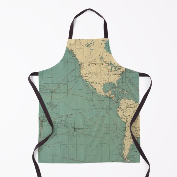 Item preview, Vintage Map of the Pacific Ocean (1924) designed and sold by BravuraMedia.