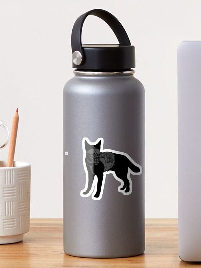 Imagen 1 de 3, Pegatina con la obra Perro de trabajo, diseñada y vendida por RunningRogan.