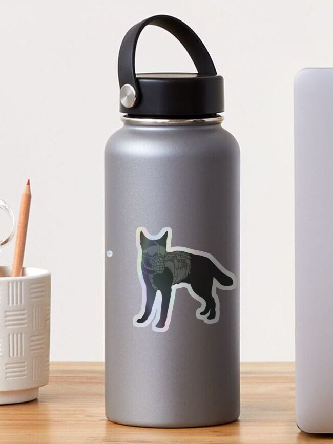 Imagen 1 de 4, Pegatina con la obra Perro de trabajo, diseñada y vendida por RunningRogan.