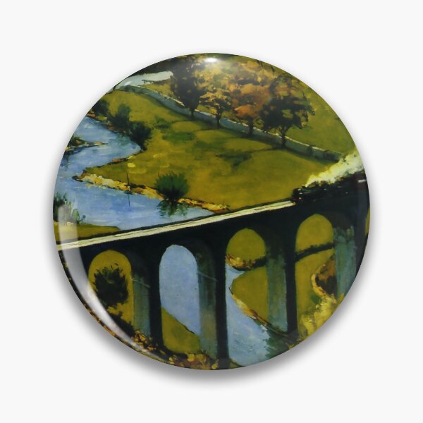 Item preview, Railway Poster Derbyshire designed and sold by stickart-marek.