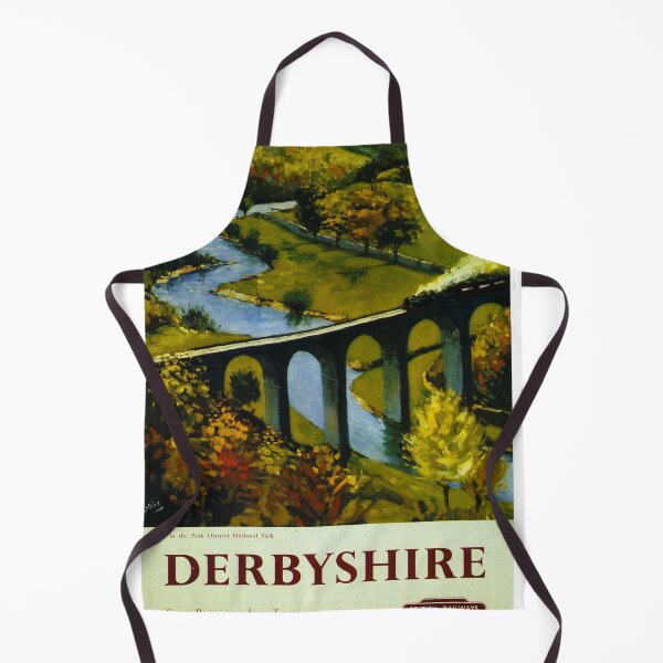Item preview, Railway Poster Derbyshire designed and sold by stickart-marek.