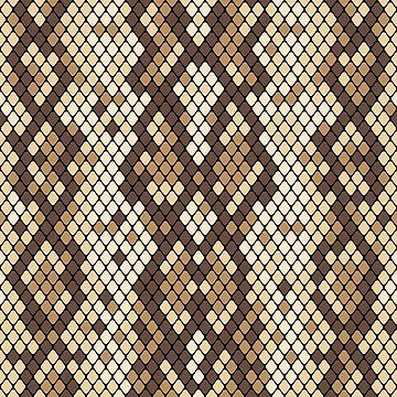 Artwork thumbnail, Diamondback Rattle Snake Skin Pattern by Foxicopter