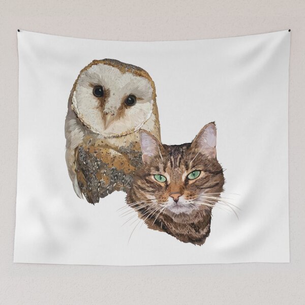 Item preview, Cat and Owl designed and sold by obscurite.