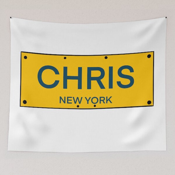 Artikelvorschau, New York Kennzeichen Name Chris entworfen und verkauft von LinhlyHarwell13.