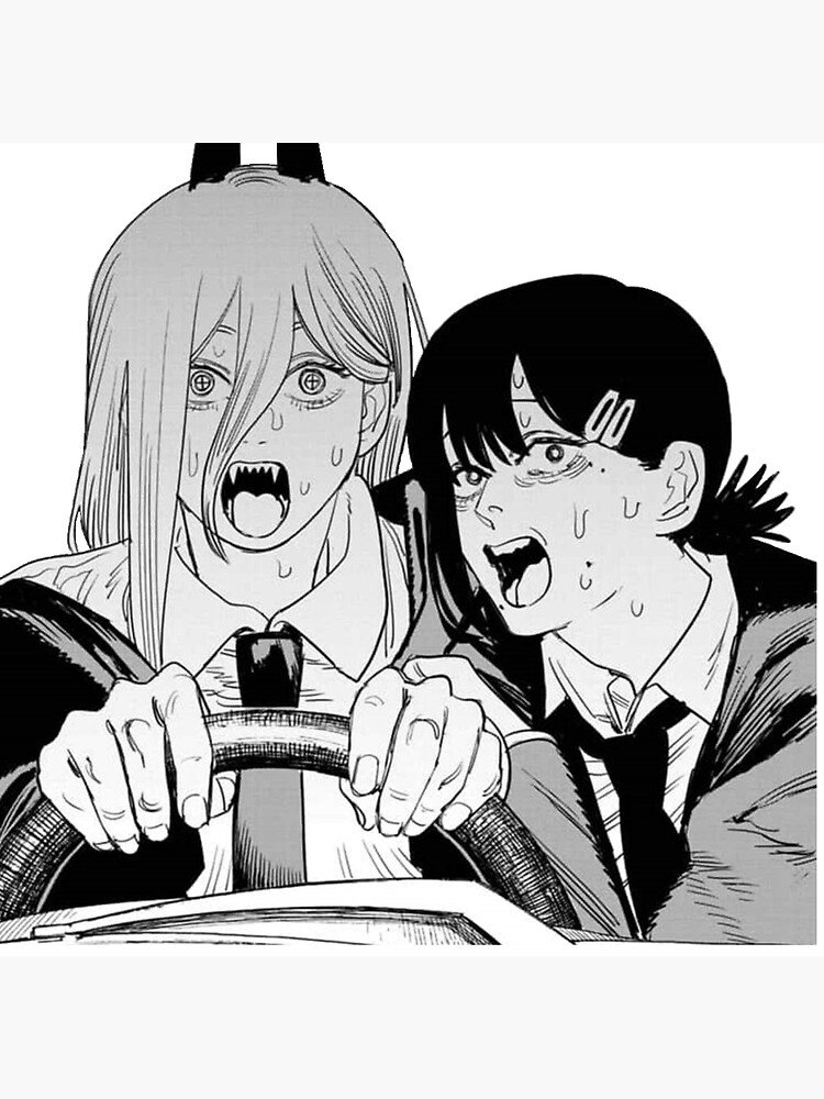 "Chainsaw man 'Power & Kobeni Car' HD Meme Sticker" Sticker for Sale by