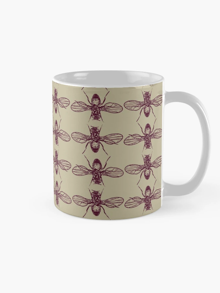 Thumbnail 3 of 6, Coffee Mug, Fruit Fly Pattern designed and sold by RILCUart.