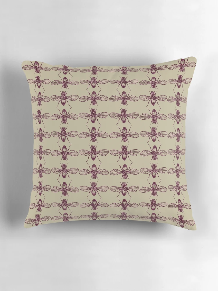 Thumbnail 3 of 4, Pillow, Fruit Fly Pattern designed and sold by RILCUart.