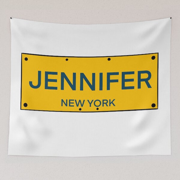 Artikelvorschau, New York Kennzeichen Name Jennifer entworfen und verkauft von LinhlyHarwell13.
