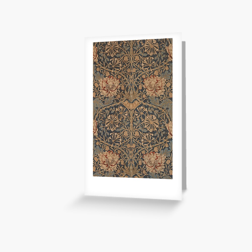 Honeysuckle by William Morris, 1876 Greeting Card