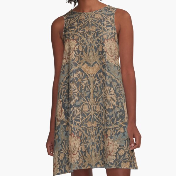 Honeysuckle by William Morris, 1876 A-Line Dress