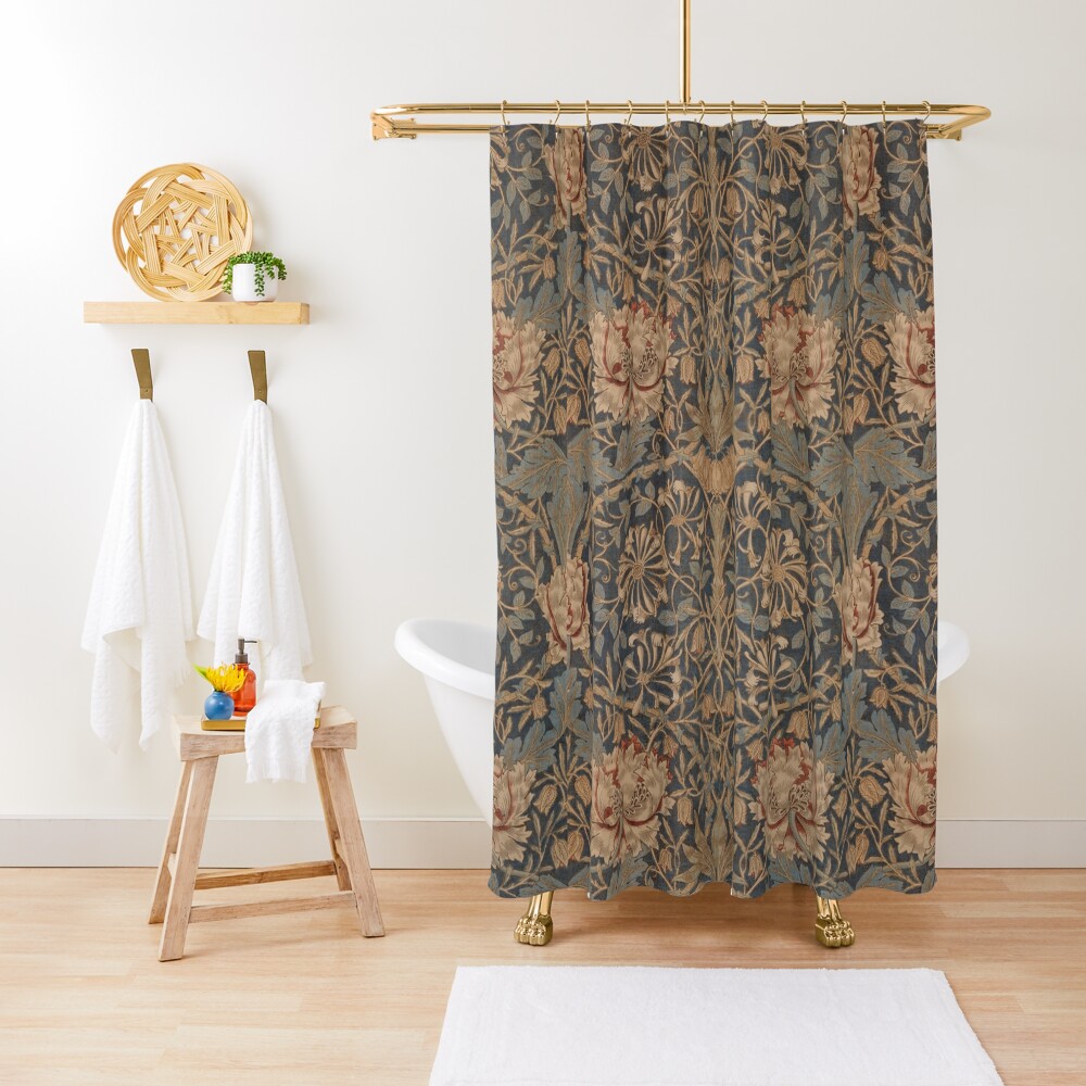 Honeysuckle by William Morris, 1876 Shower Curtain