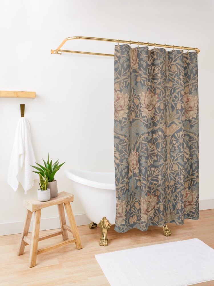 Alternate view of Honeysuckle by William Morris, 1876 Shower Curtain
