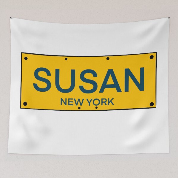 Artikelvorschau, New York Kennzeichen Name Susan entworfen und verkauft von LinhlyHarwell13.