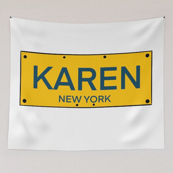 Artikelvorschau, New York Kennzeichen Name Karen entworfen und verkauft von LinhlyHarwell13.