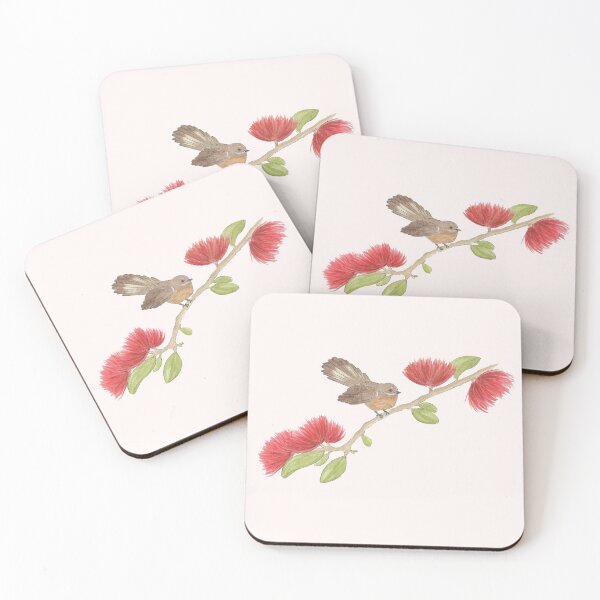 Item preview, Pohutukawa Fantail designed and sold by Wild Green Designs.