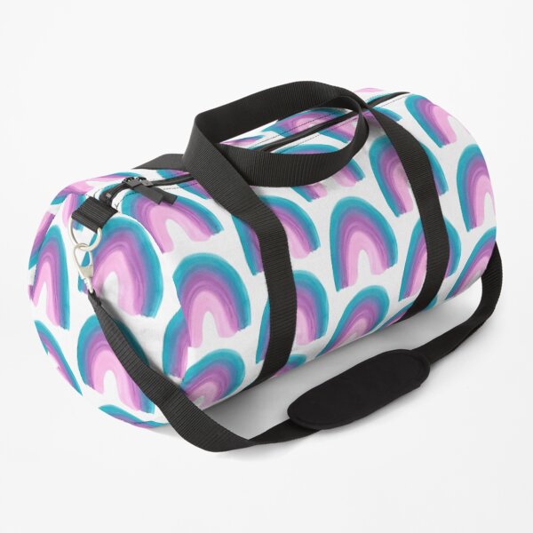 Single rainbow ( blue purple pink) Duffle Bag
