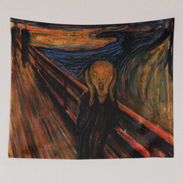 Item preview, The Scream by Edvard Munch High Contrast Restored Version designed and sold by Dator.