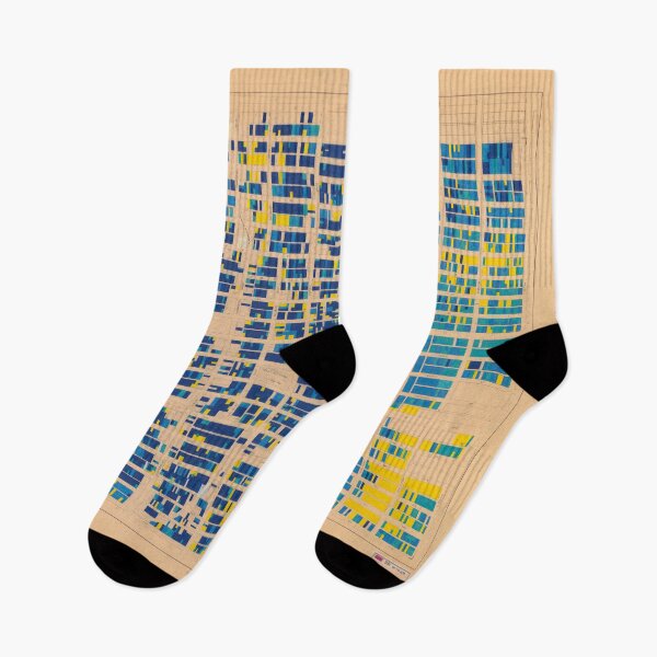 Item preview, 1954 building age map of Grandview-Woodlands in blue and gold designed and sold by FOVCA.