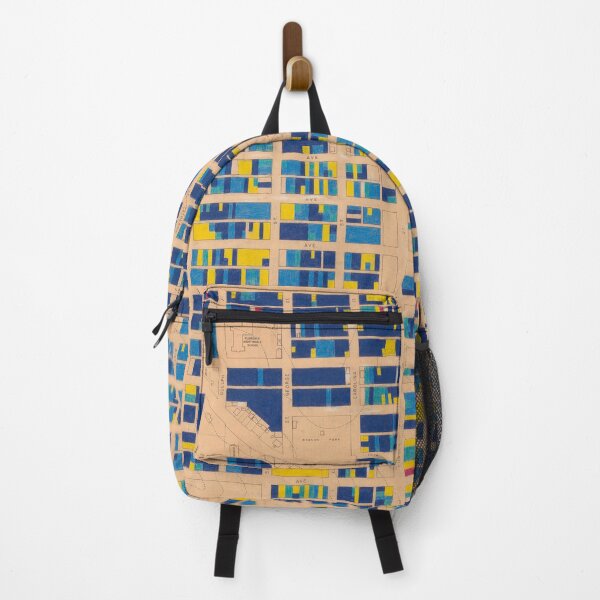 Item preview, 1954 building age map of Mount Pleasant in blue and gold designed and sold by FOVCA.