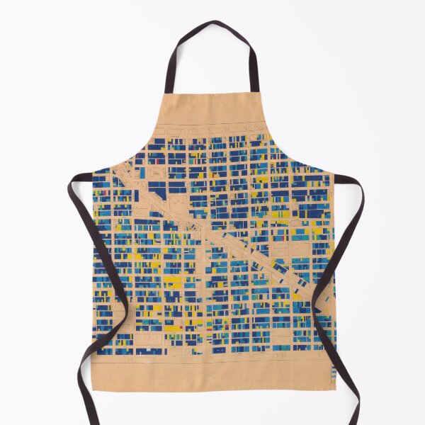 Item preview, 1954 building age map of Mount Pleasant in blue and gold designed and sold by FOVCA.