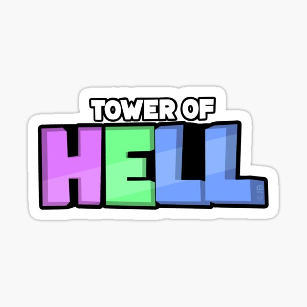 Tower Of Hell Sticker By Lazarb Redbubble - tower of hell roblox game logo