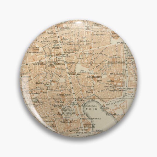 Item preview, Vintage Map of Palermo Italy (1900) designed and sold by BravuraMedia.
