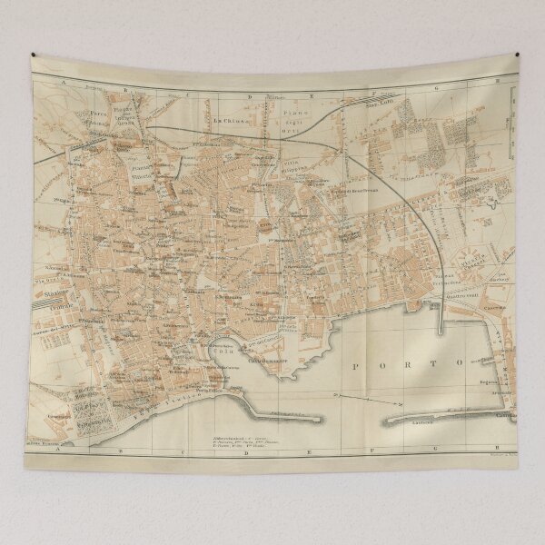 Item preview, Vintage Map of Palermo Italy (1900) designed and sold by BravuraMedia.