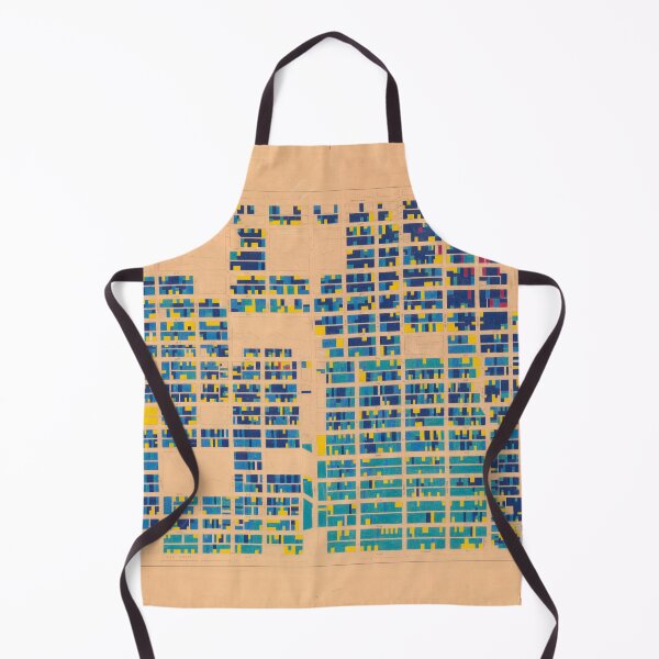 Item preview, 1954 building age map of Mount Pleasant (West) in blue and gold designed and sold by FOVCA.