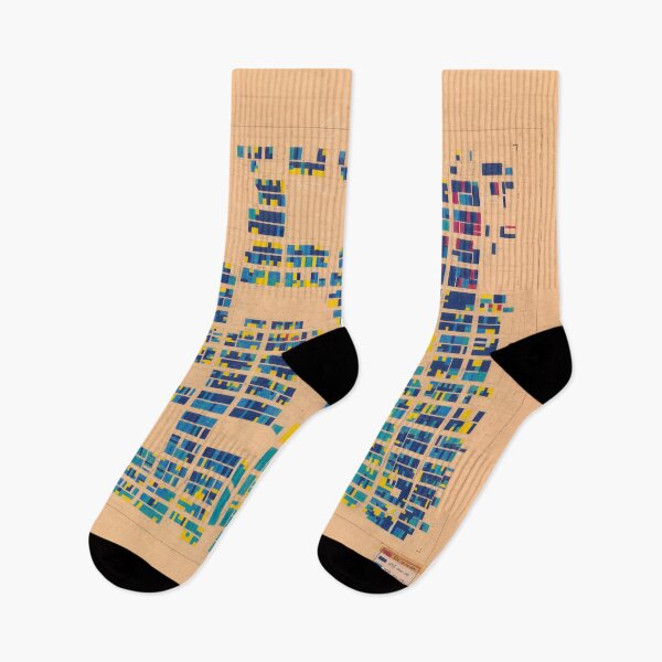 Item preview, 1954 building age map of Mount Pleasant (West) in blue and gold designed and sold by FOVCA.