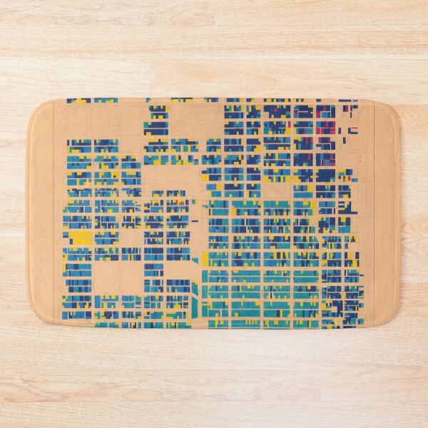 Item preview, 1954 building age map of Mount Pleasant (West) in blue and gold designed and sold by FOVCA.