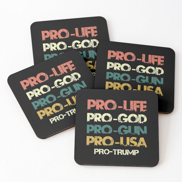 Item preview, PRO-LIFE PRO-GOD PRO-GUN PRO-USA PRO-TRUMP designed and sold by hasanmasud.